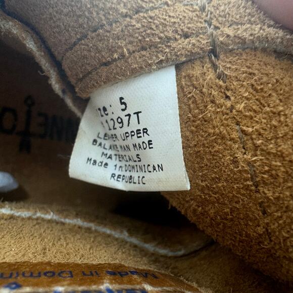 Minnetonka Double Fringe Side Zip Bootie Brown Suede Leather Little Kids US 5 - Picture 13 of 14